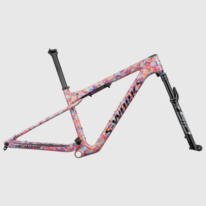 s works epic world cup frameset gloss lagoon blue / purple orchid / blaze impasto, l